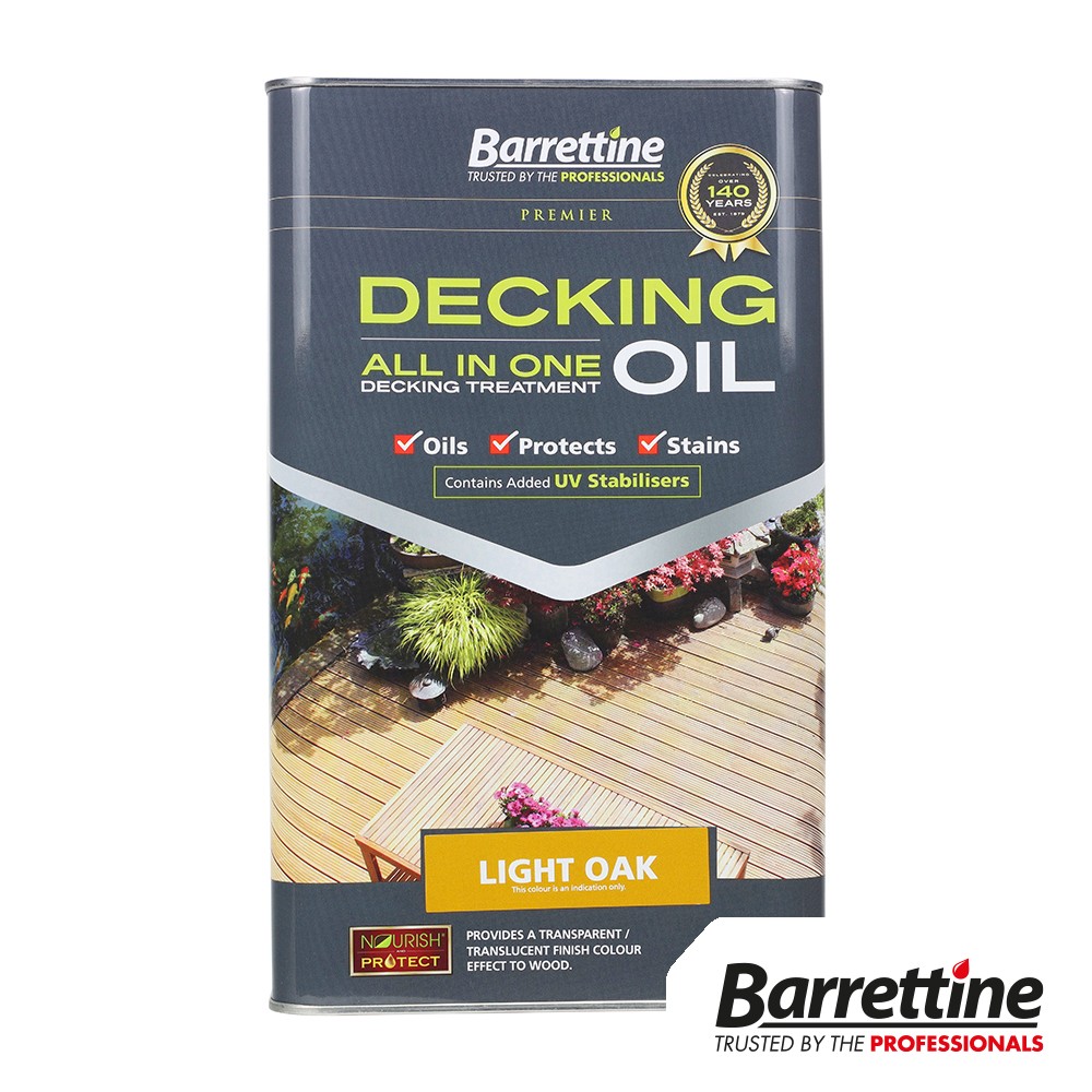 Timco Decking Oil All In One 5L - Amber Light Oak
