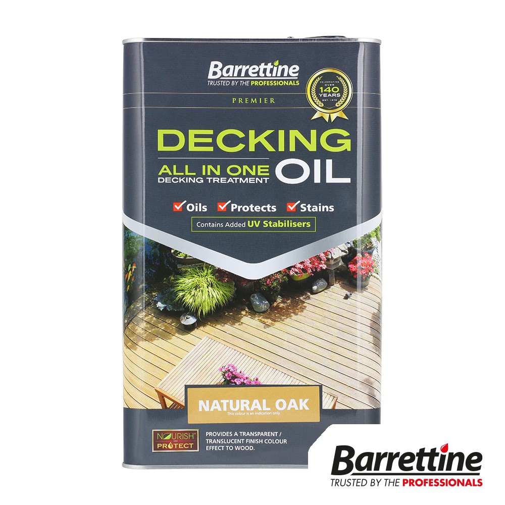 Timco Decking Oil All In One 5L - Natural Oak
