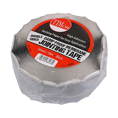 Timco Double Sided Damp Proof Membrane Jointing Tape 10m x 50mm