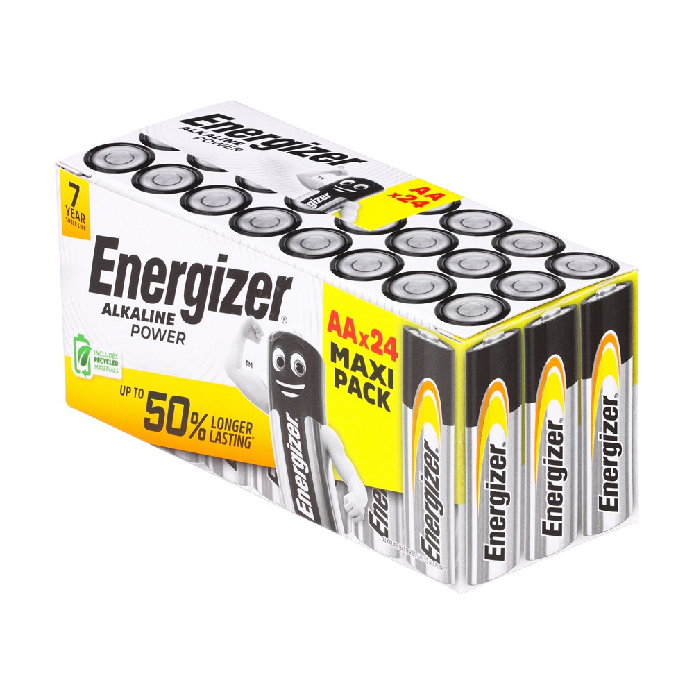 Timco Energizer Alkaline Power Battery AA - Value Home 24 Pack