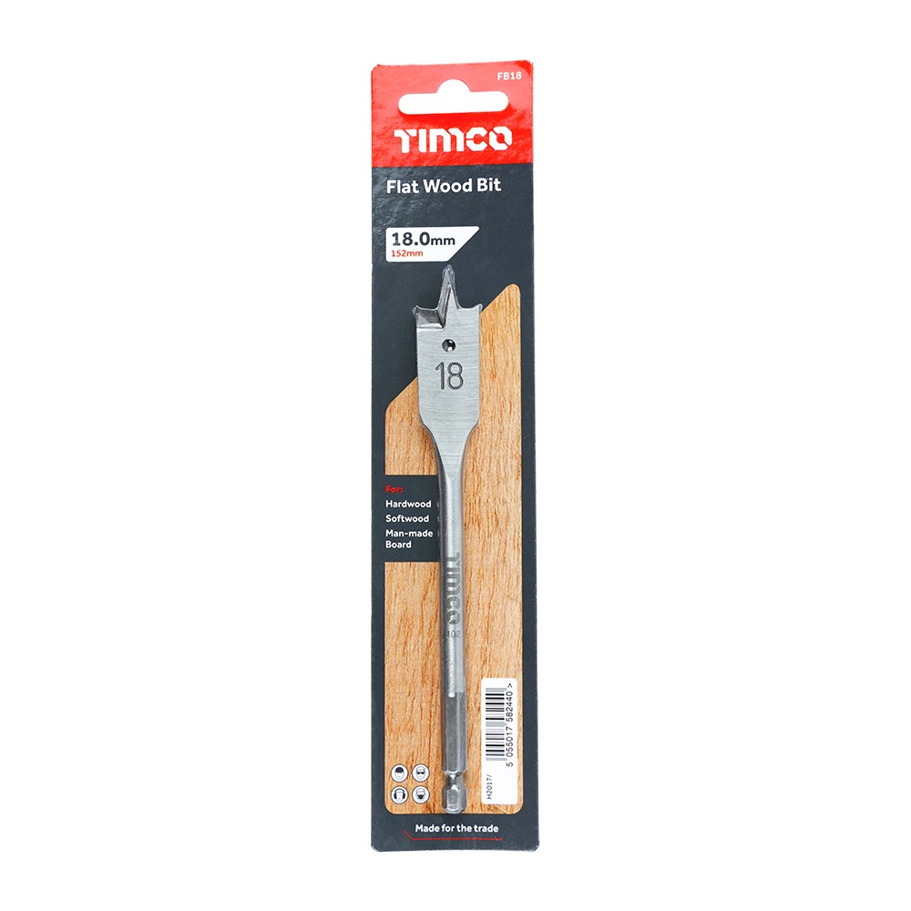 Timco Flat Wood Drill Bits