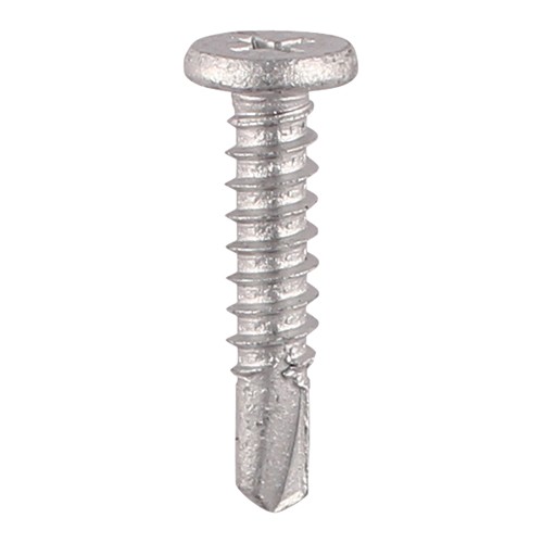 Timco Metal Construction Sheet & Framing Screws Low Profile Pancake Phillips - Silver Organic