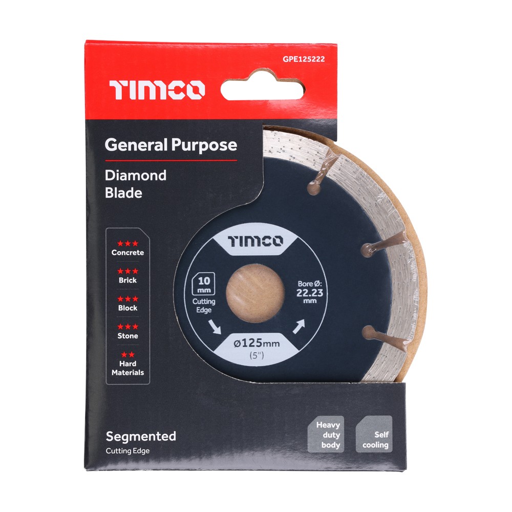 Timco Premium Diamond Blade 125 x 22.2mm Segmented