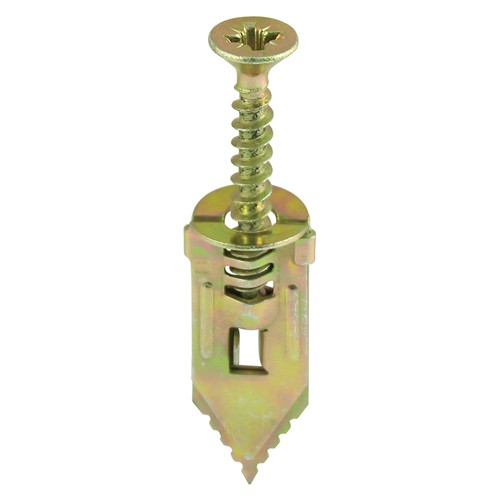 Timco Hammer-In Fixings 4 x 30mm Pozi - Yellow