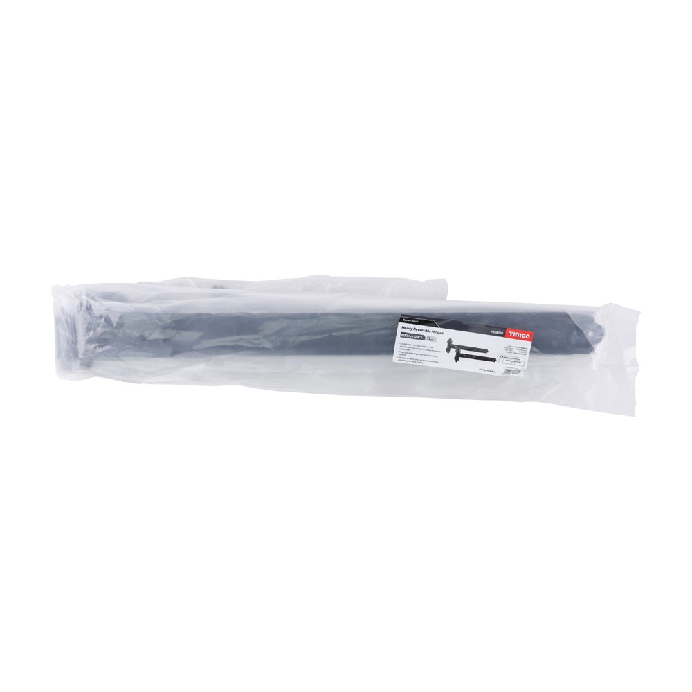 Timco Pair of Heavy Reversible Hinges - Black