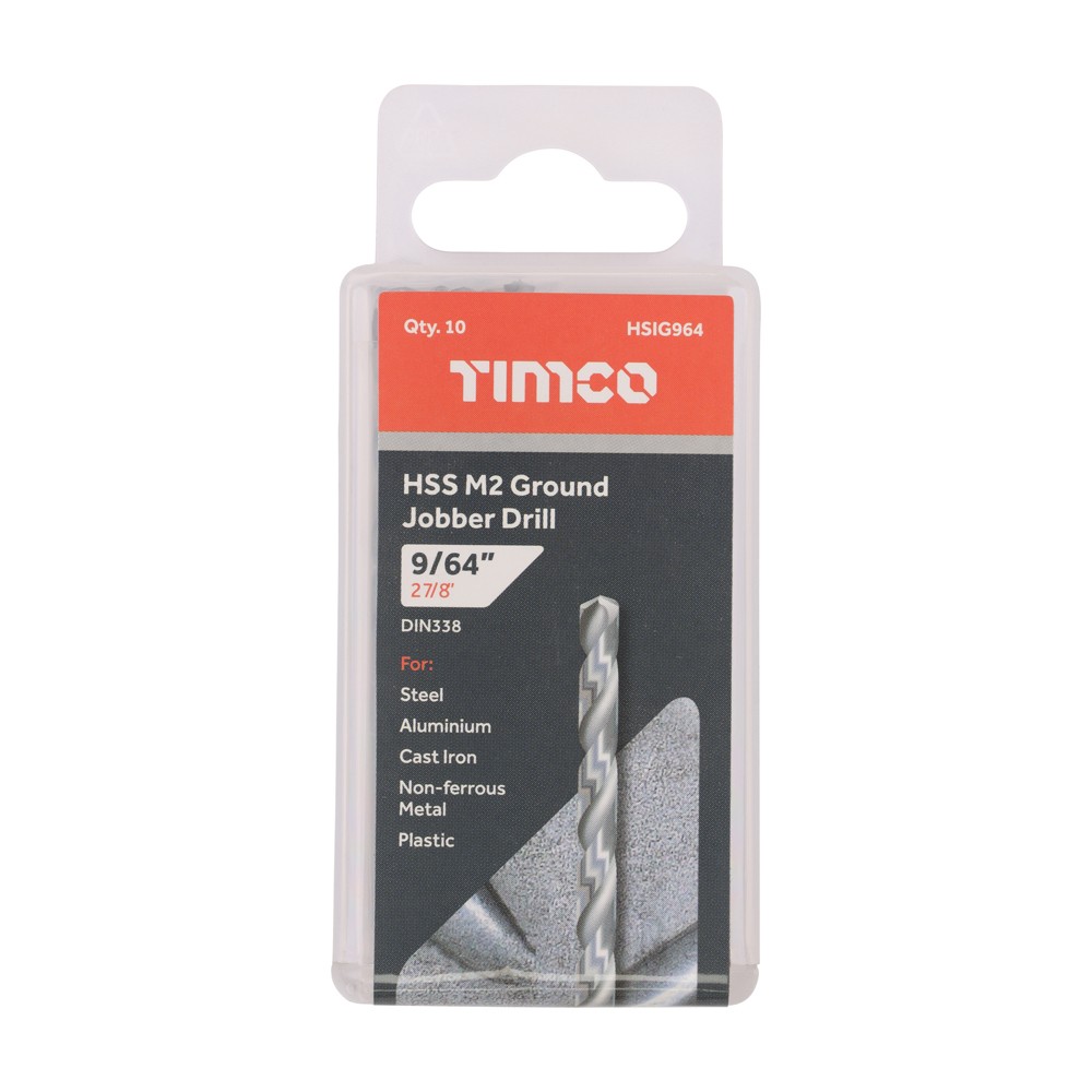 Timco Ground Jobber Drill Bits HSS M2 - Imperial (Packs)