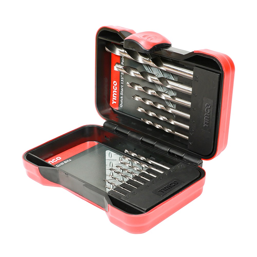 Timco Ground Jobber Drill Bit Set HSS 15pc