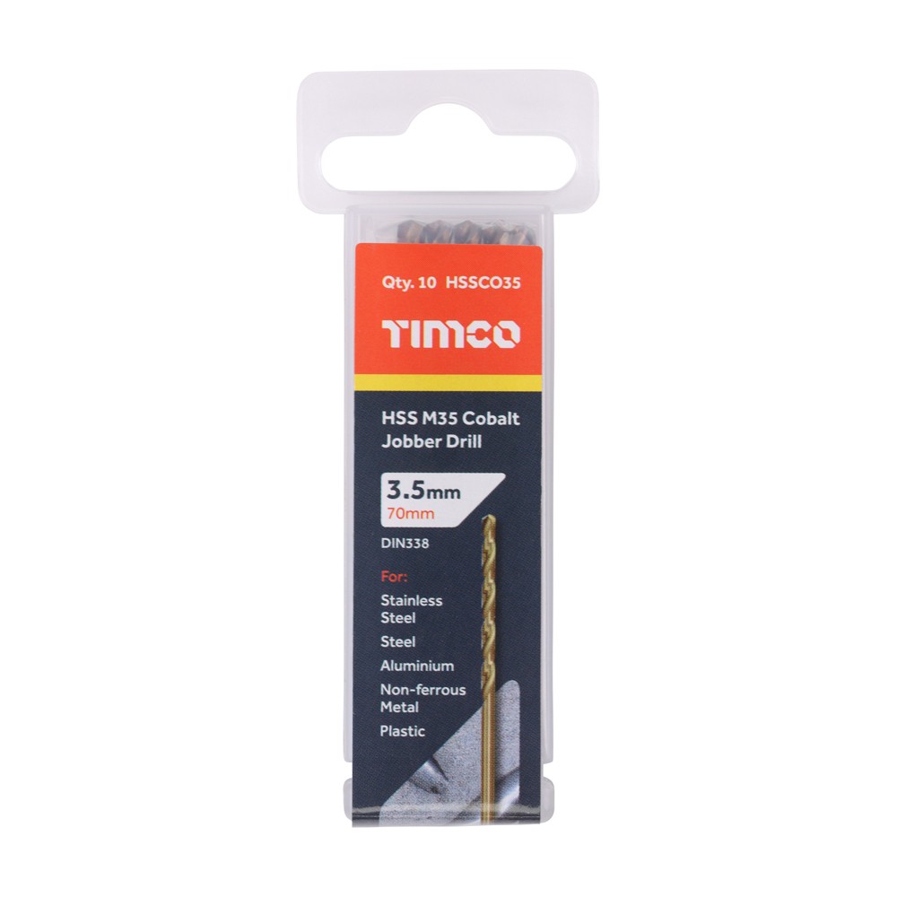 Timco Ground Jobber Drill Bits - Cobalt M35 (Packs)