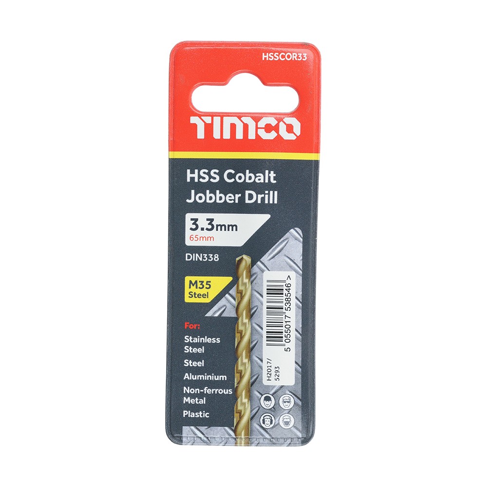 Timco Ground Jobber Drill Bits Cobalt M35 - Singles