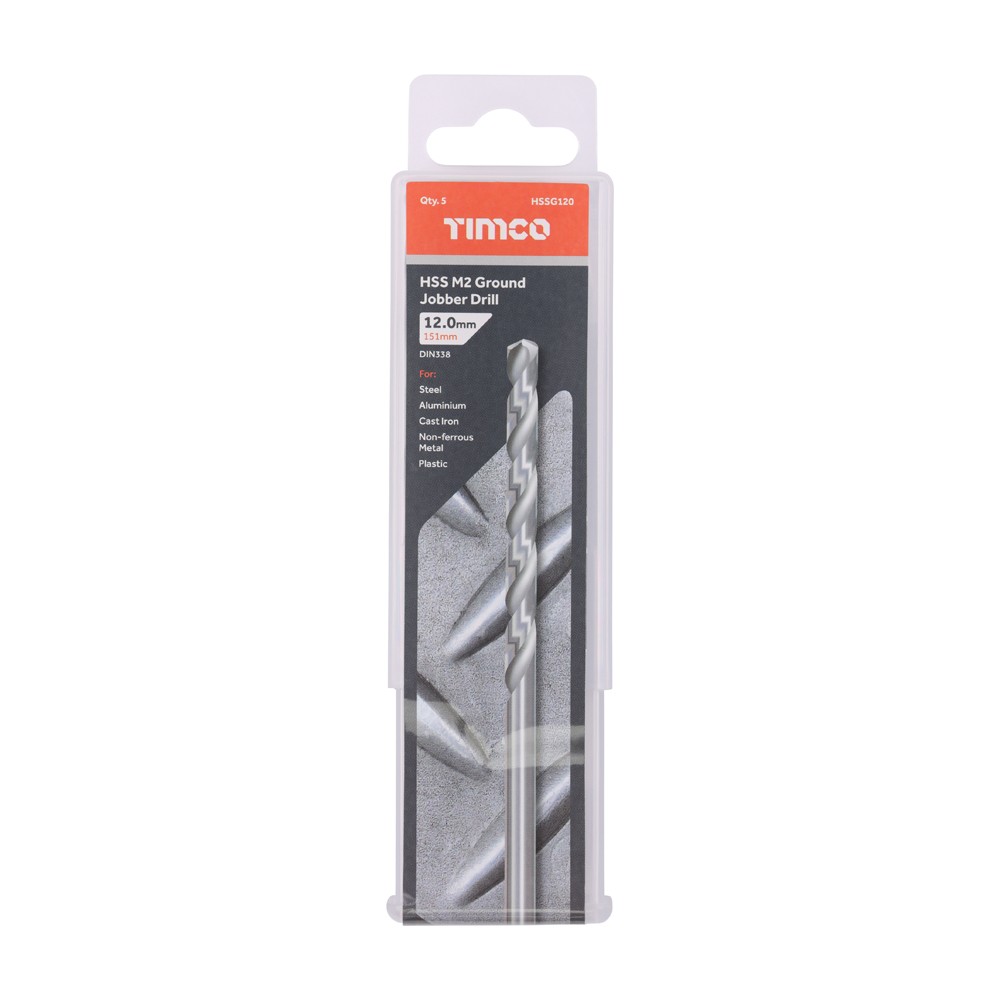 Timco Ground Jobber Drills - Large 7.5 - 13mm HSS M2 (Packs)