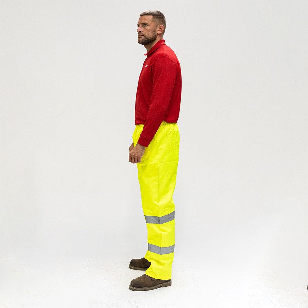 Timco Hi-Visibility Elasticated Waist Trousers - Yellow