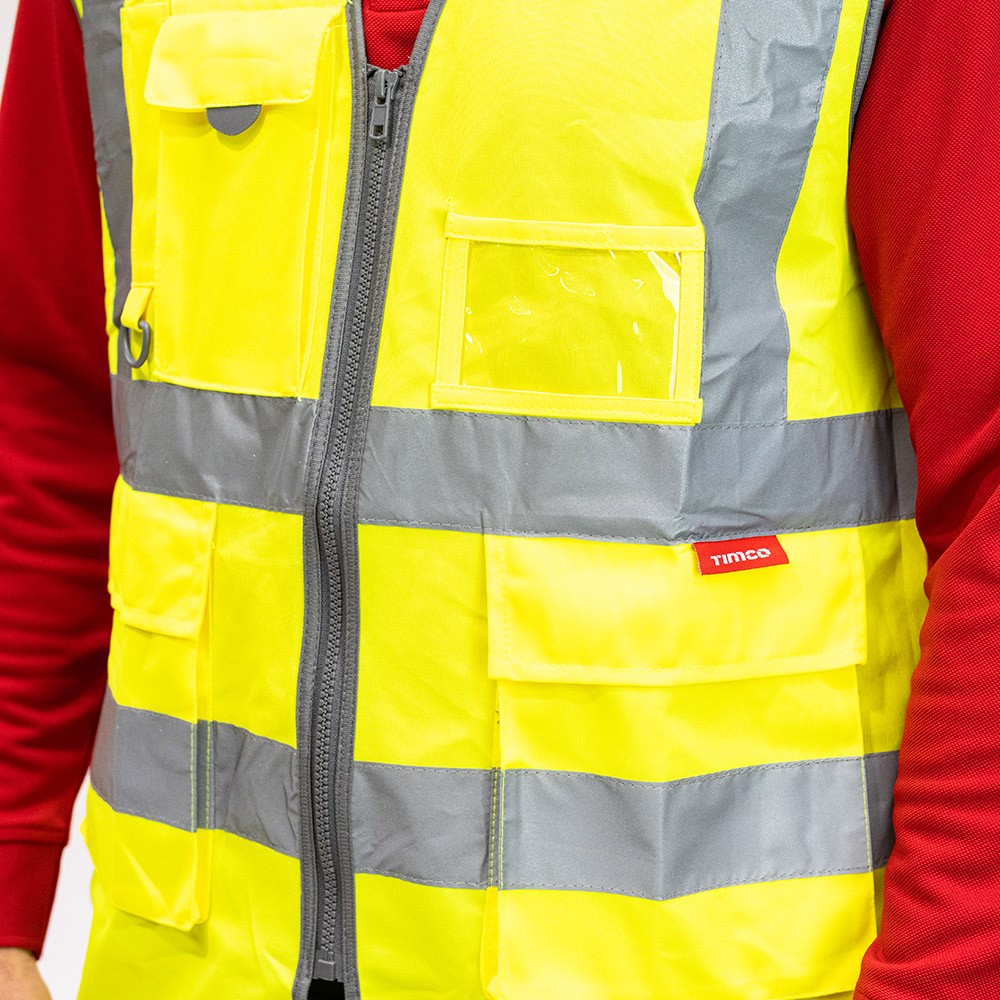 Timco Hi-Visibility Executive Vest - Yellow