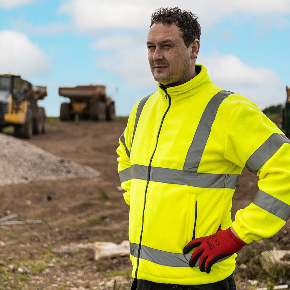 Timco Hi-Visibility Fleece Jacket - Yellow
