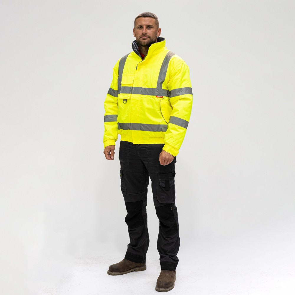 Timco Hi-Visibility Bomber Jacket - Yellow