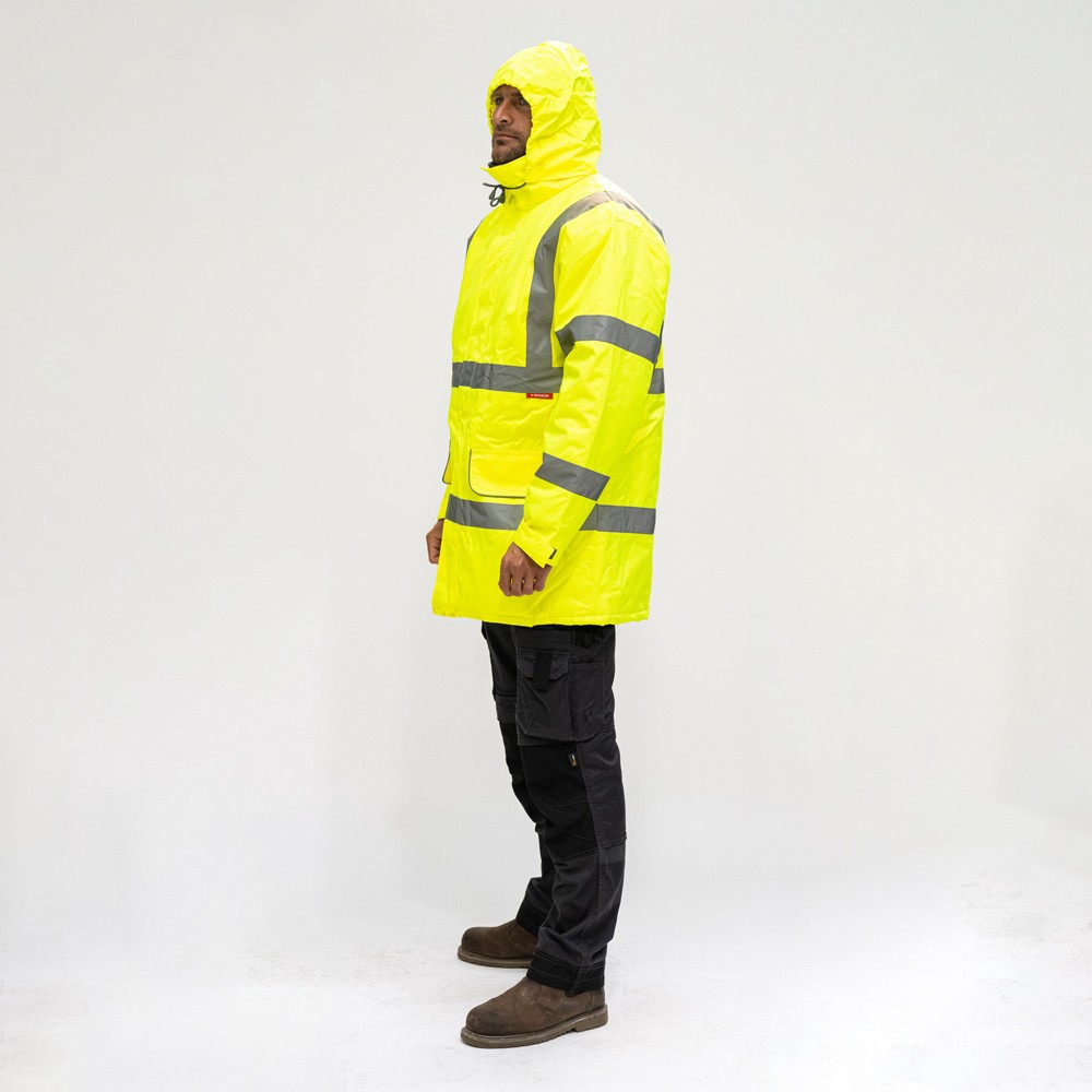 Timco Hi-Visibility Parka Jacket - Yellow