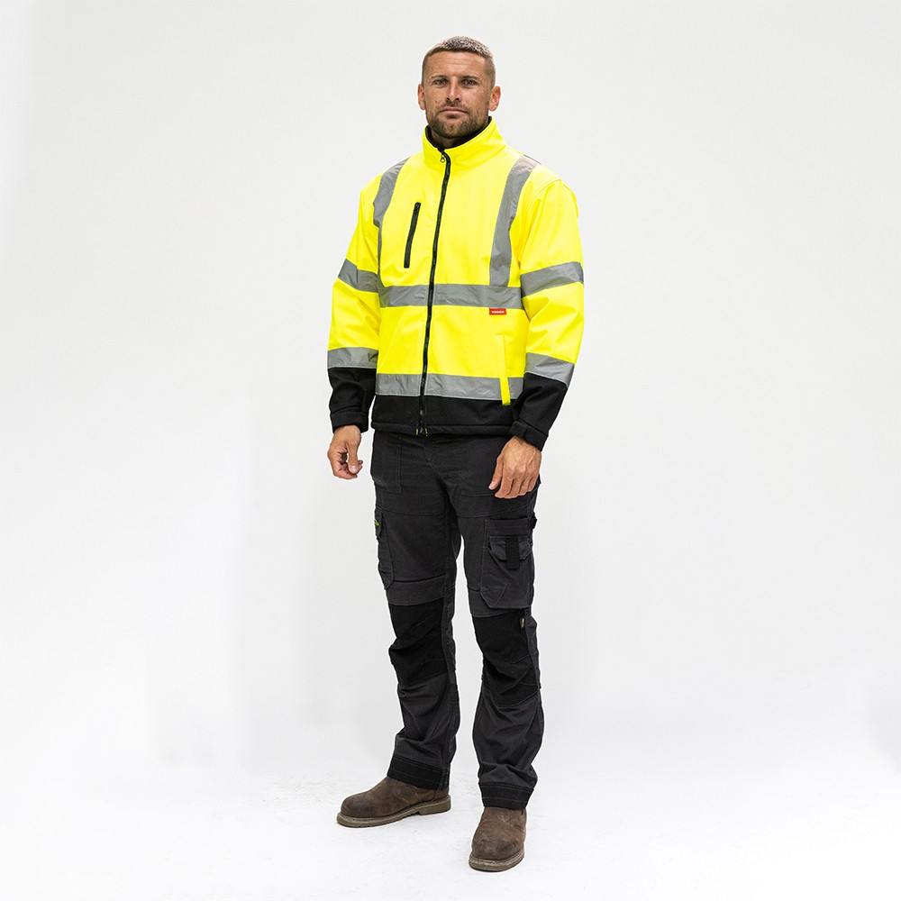 Timco Hi-Visibility Softshell Jacket - Yellow