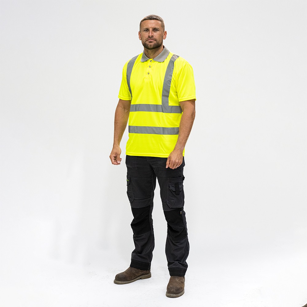 Timco Hi-Visibility Polo Shirt - Short Sleeve - Yellow