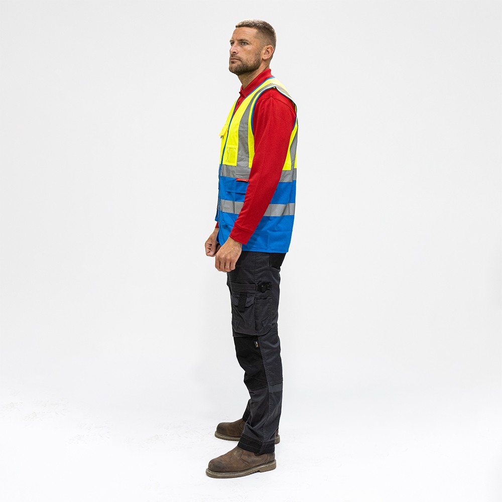 Timco Hi-Visibility Executive Vest - Yellow & Blue