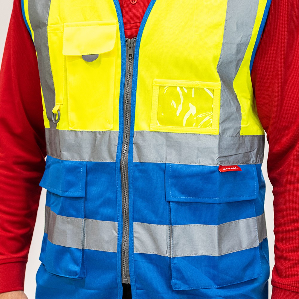 Timco Hi-Visibility Executive Vest - Yellow & Blue