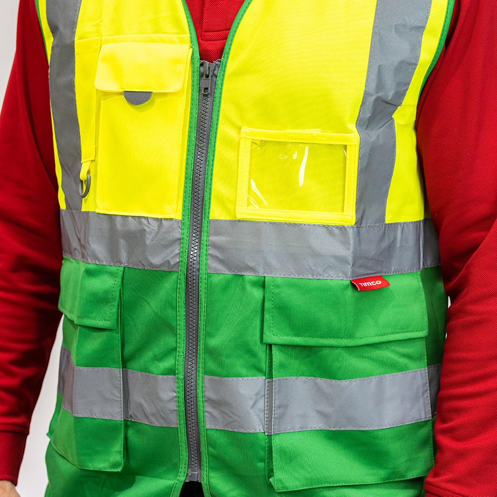 Timco Hi-Visibility Executive Vest - Yellow & Green