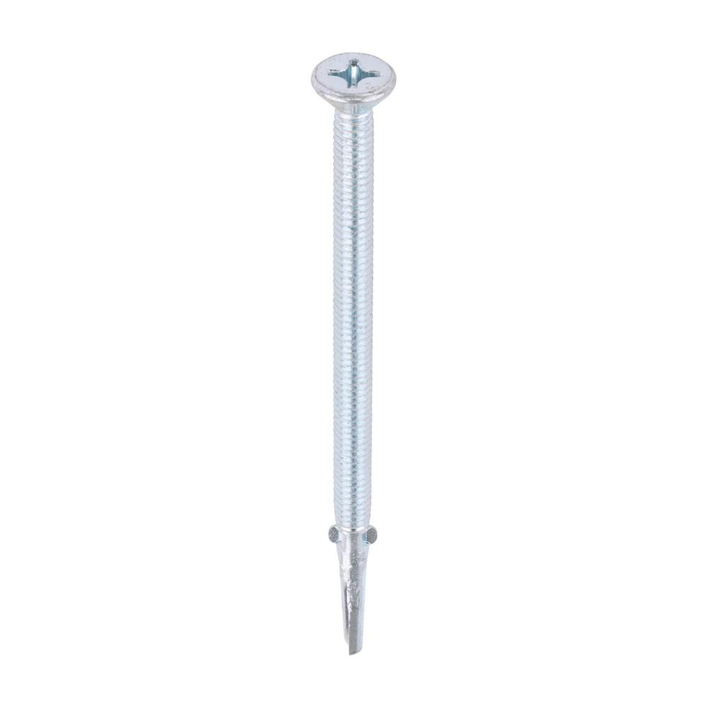 Timco Metal Construction Heavy Section Self Drilling Screws Countersunk, Wing-Tip - Zinc