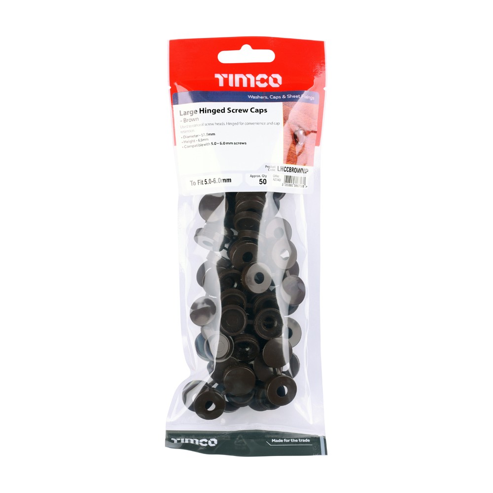 Timco Hinged Screw Caps - Colours