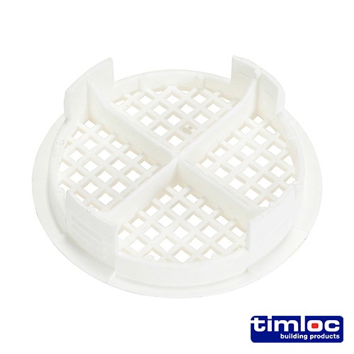 Timco Timloc Push-in Soffit Vent - White - 1140