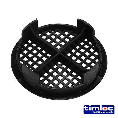 Timco Timloc Push-in Soffit Vent - Black - 1141