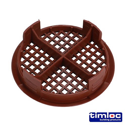Timco Timloc Push-in Soffit Vent - Brown - 1142