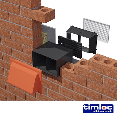 Timco Timloc Through-Wall Cavity Sleeve for One Airbrick - 1202/1