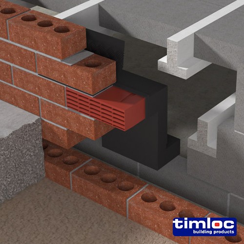 Timco Timloc Underfloor, Vent, Horizontal Front Extension - 1203