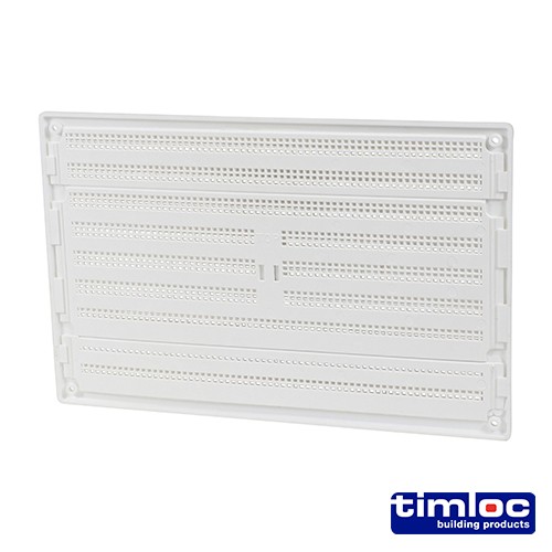 Timco Timloc Internal Plastic Hit and Miss Louvre Grille Vent - White - 1209W