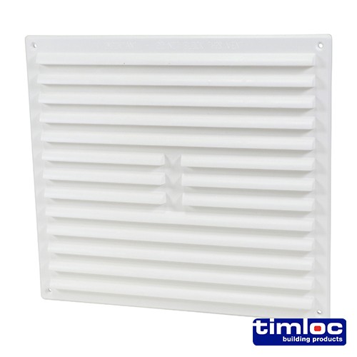 Timco Timloc Internal Plastic Hit and Miss Louvre Mini Grille Vent - White - 1219W