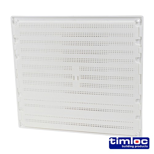 Timco Timloc Internal Plastic Hit and Miss Louvre Mini Grille Vent - White - 1219W