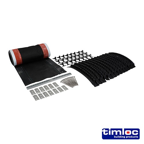 Timco Timloc Roll Out Dry Fix Ridge Kit - Black - 54700