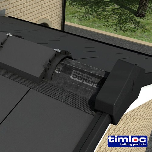 Timco Timloc Roll Out Dry Fix Ridge Kit - Black - 54700