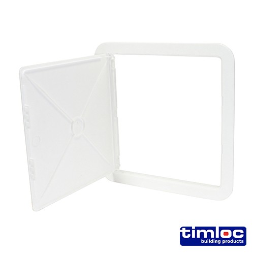Timco Timloc Access Panel - Plastic - Hinged - White