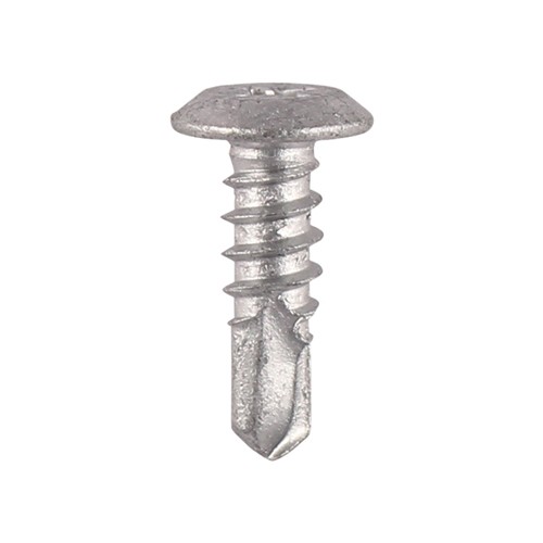 Timco Metal Construction Sheet & Framing Screws 4.8 x 16mm Low Profile Pan - Silver Organic