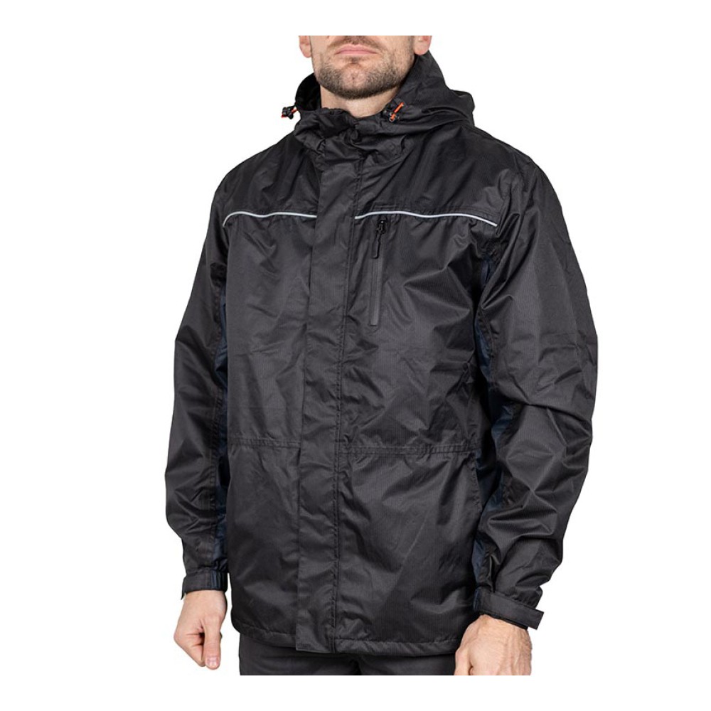 Timco Waterproof Lined Rain Jacket - Black