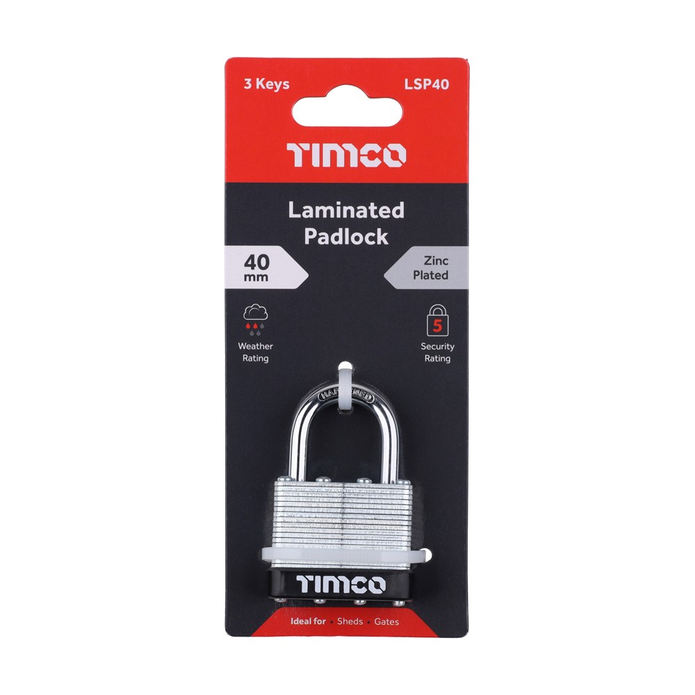 Timco Laminated Padlock