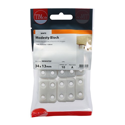 Timco Modesty Blocks - White