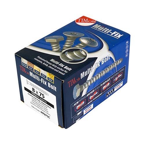 Timco Multi-Fix Masonry Bolts - Countersunk - Exterior - Silver