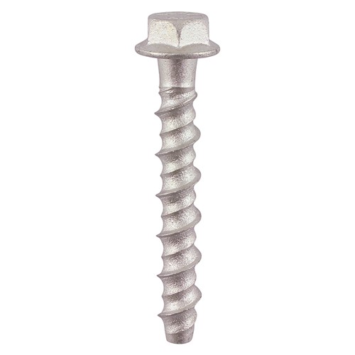 Timco Masonry Bolts Hex Flange 6 x 50mm - Silver