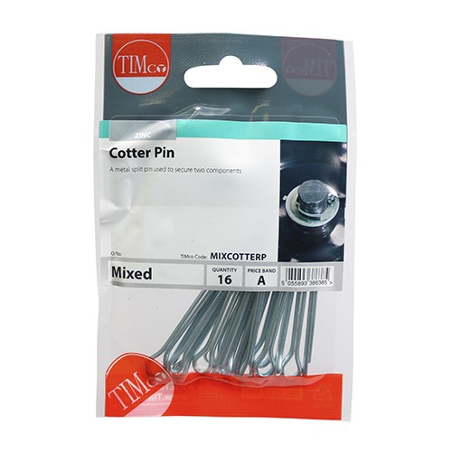 Timco Mixed Cotter Pins 16pc
