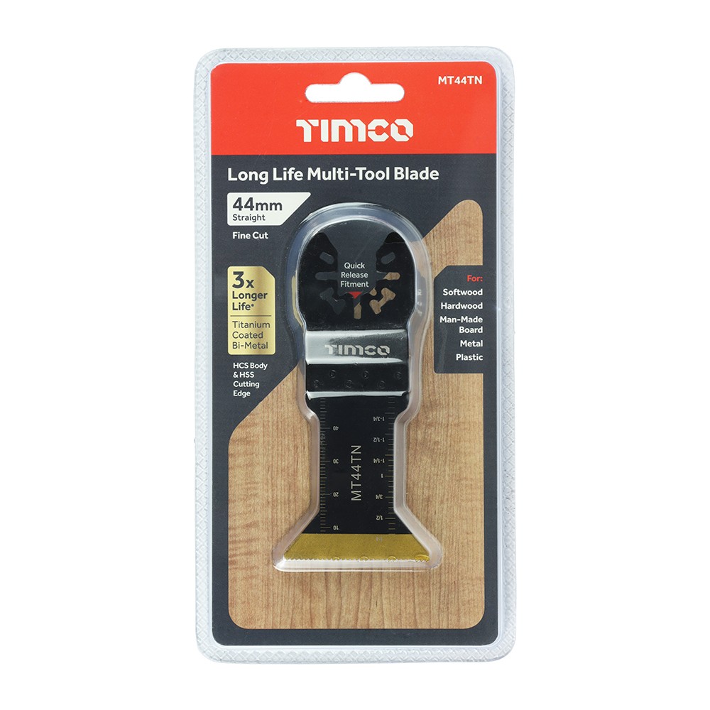 Timco Long Life Multi-Tool Blade - Straight - For Wood/Metal
