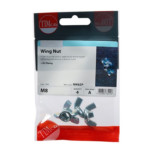 Timco Wing Nuts - Zinc