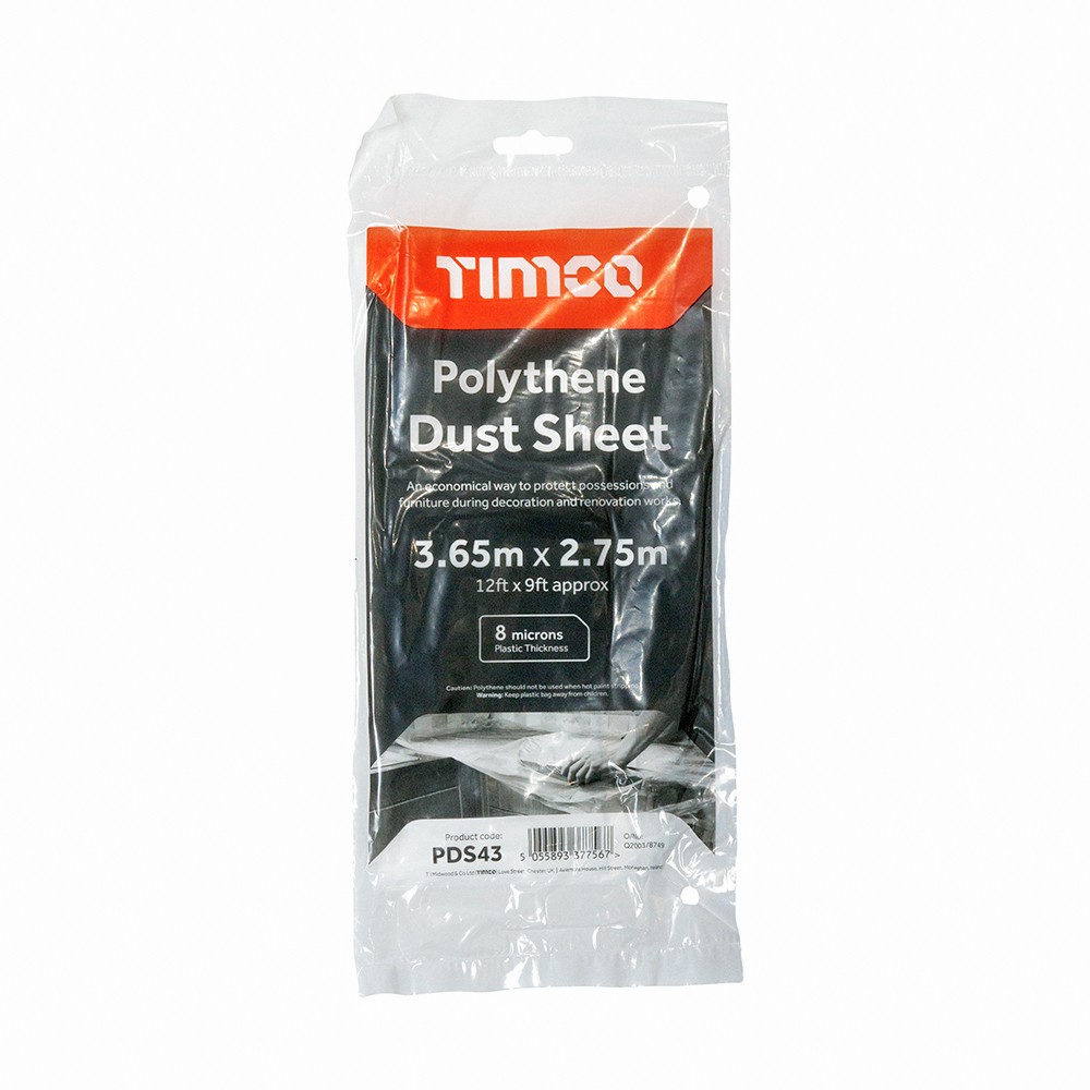 Timco Polythene Dust Sheets