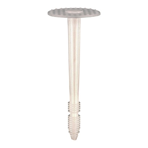 Timco Plastic Insulation Fixings - White