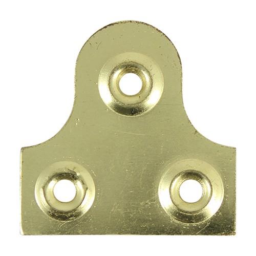 Timco Mirror Plates - Plain - Electro Brass