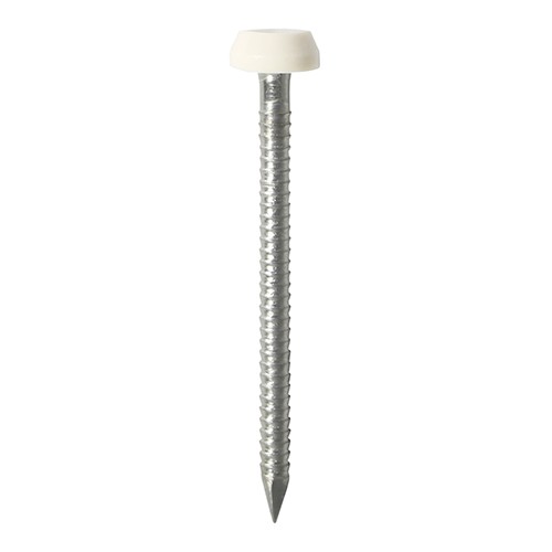 Timco Polymer Headed Pins Stainless Steel - White